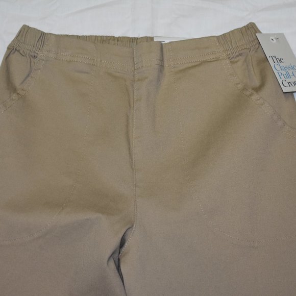 Croft & Barrow Embellished Hem Pull-On Crop Jeans-NWT - Picture 3 of 5